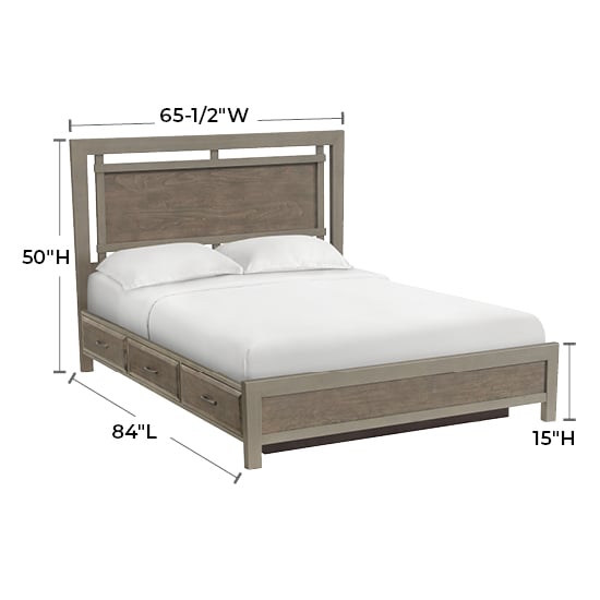 Whittier Wood Ellison Queen Panel Storage Bed
