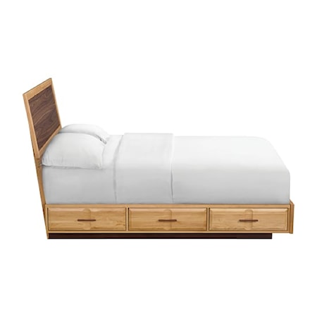 Queen Adjustable Headboard Storage Bed