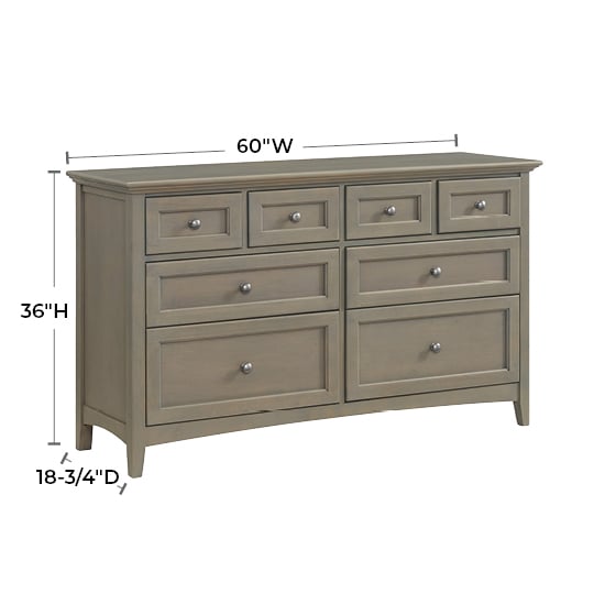 Whittier Wood McKenzie Glazed Cherry Dresser
