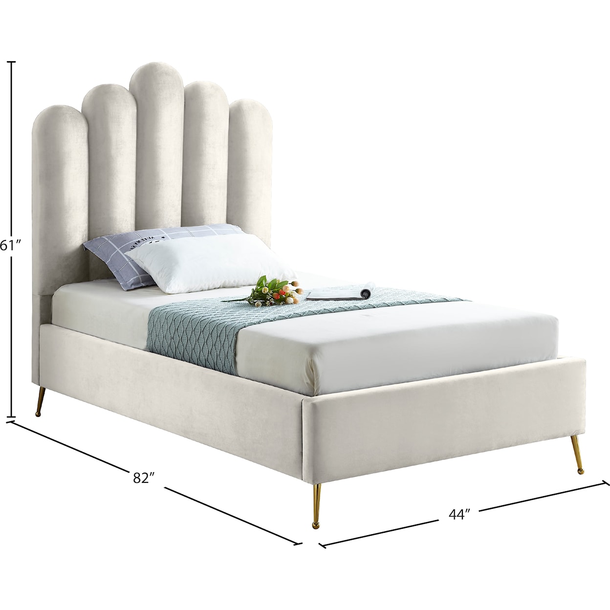 Meridian Furniture Lily Twin Bed