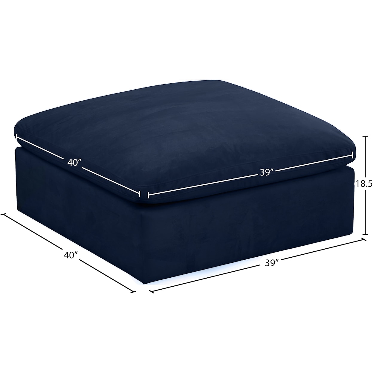 Meridian Furniture Cozy Ottoman