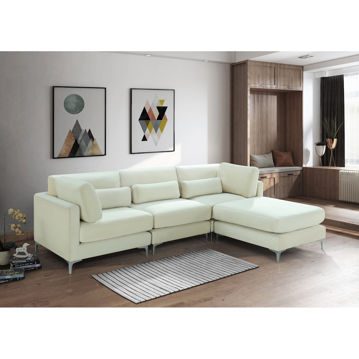 Meridian Furniture Julia Modular Sectional (4 Boxes)