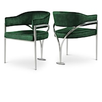 Madelyn Green Velvet Dining Chair