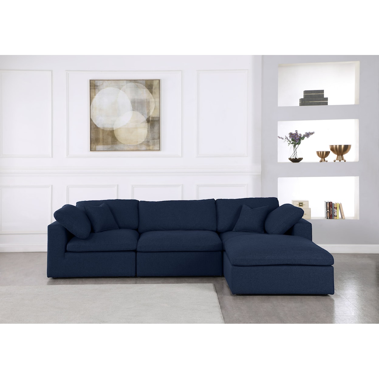 Meridian Furniture Serene Deluxe Comfort Modular Sectional