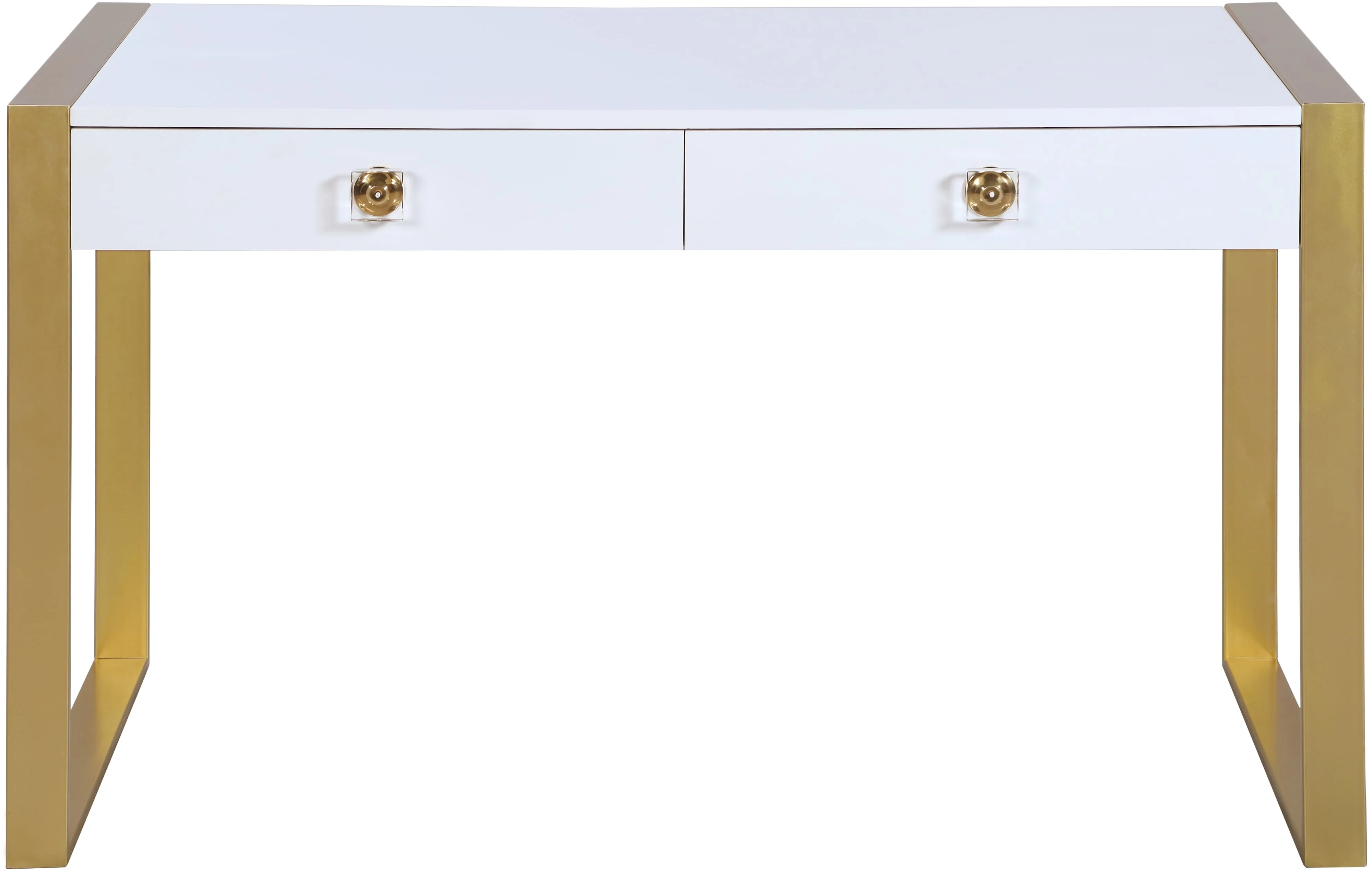 Meridian Furniture Victoria 427T Contemporary 2Drawer Desk Corner