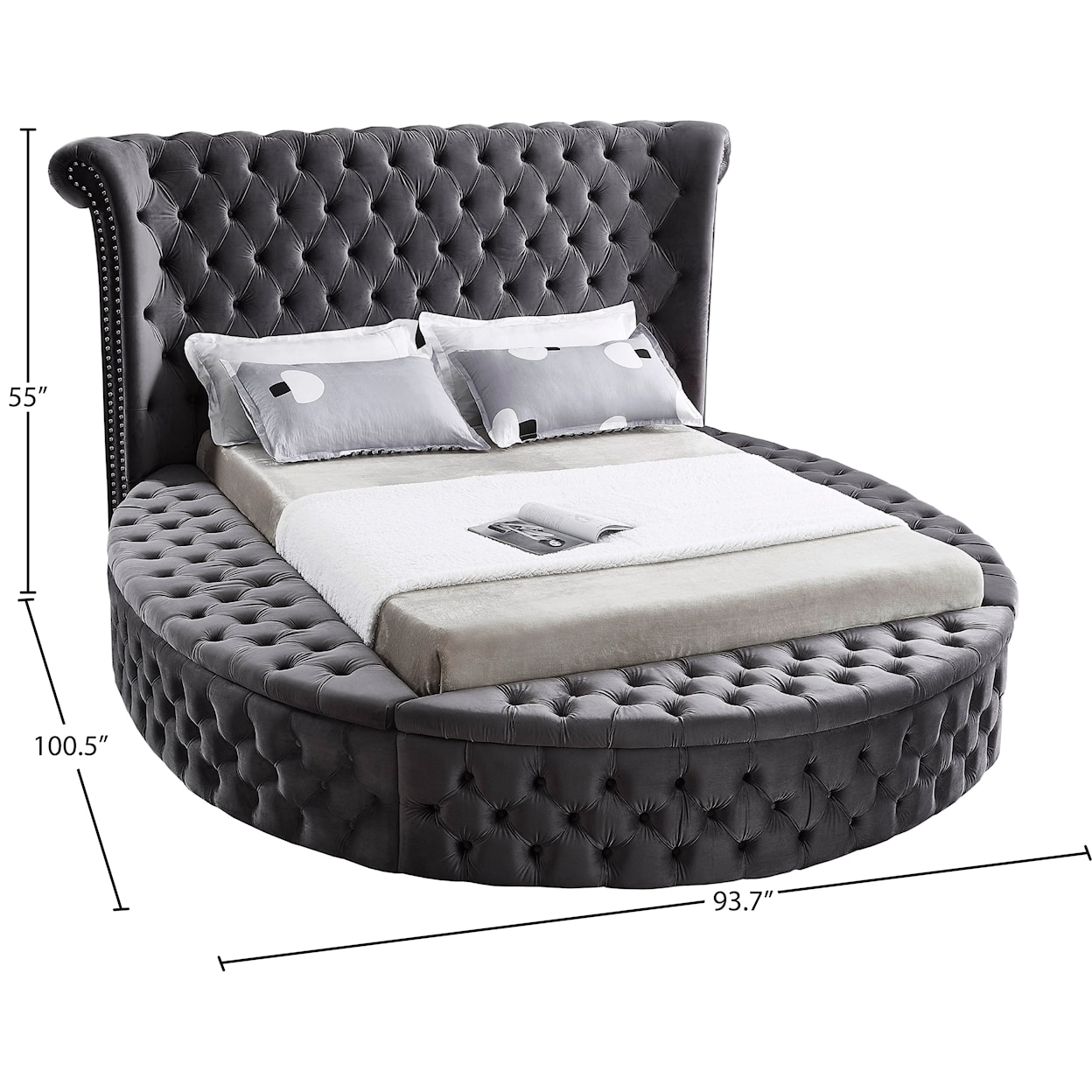 Meridian Furniture Luxus Queen Bed (3 Boxes)