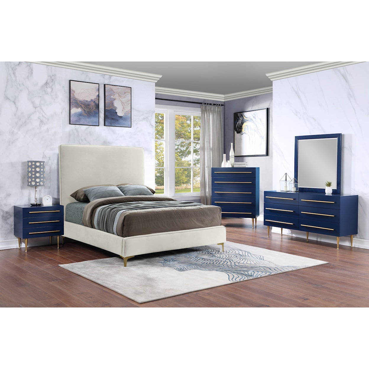 Meridian Furniture Marisol 5-Drawer Bedroom Chest