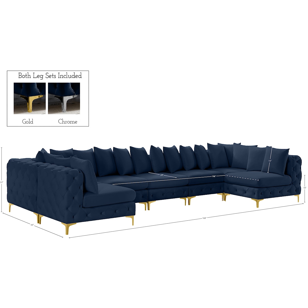 Meridian Furniture Tremblay Modular Sectional