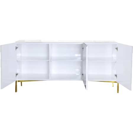 White Sideboard with Storage