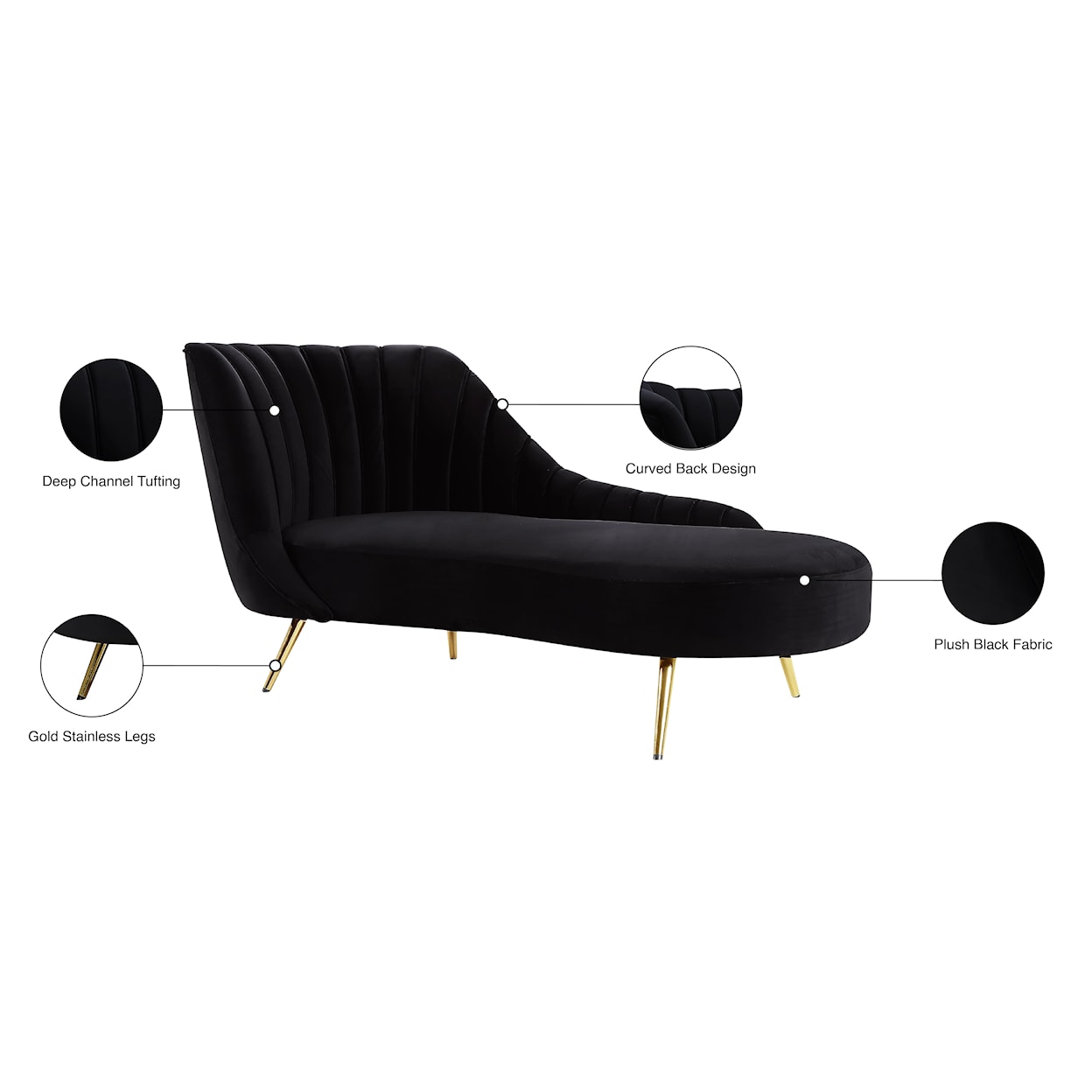 Meridian Furniture Margo Chaise
