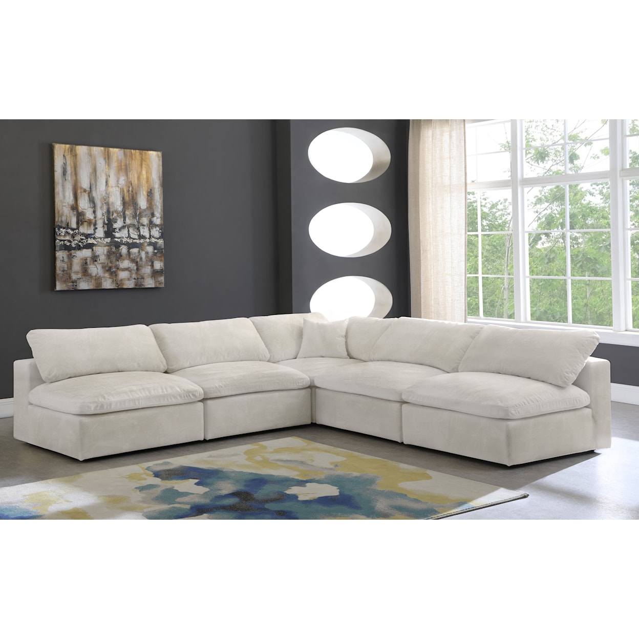 Meridian Furniture Cozy Comfort Modular Sectional