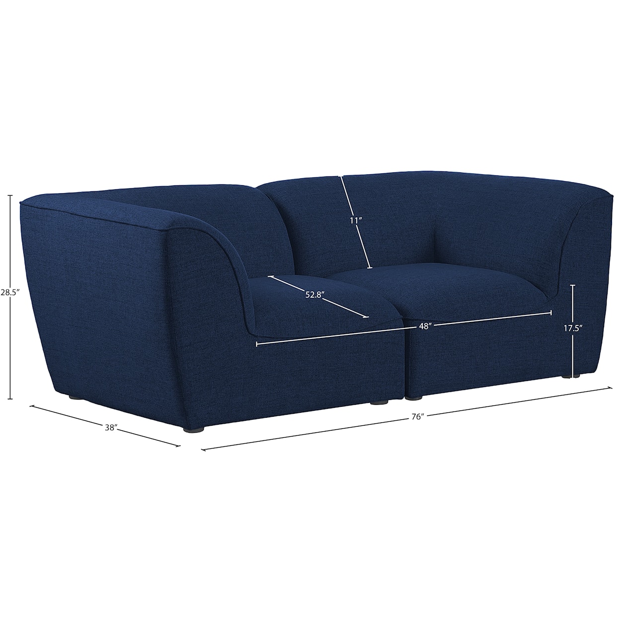 Meridian Furniture Miramar Modular Sofa