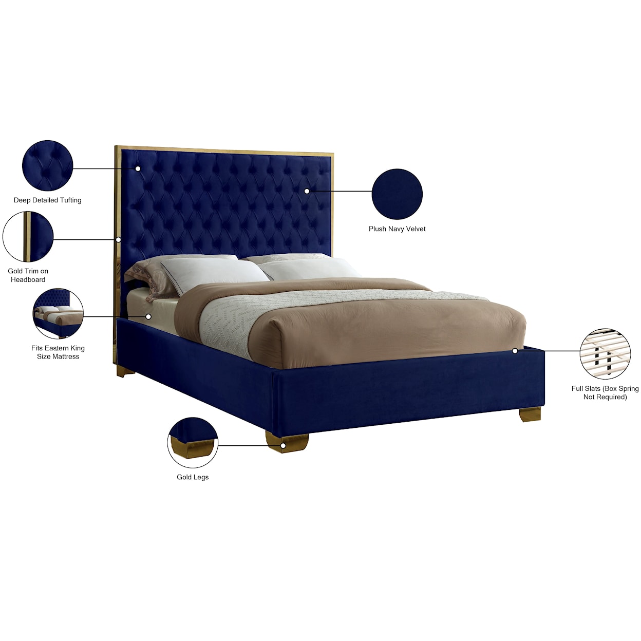 Meridian Furniture Lana King Bed