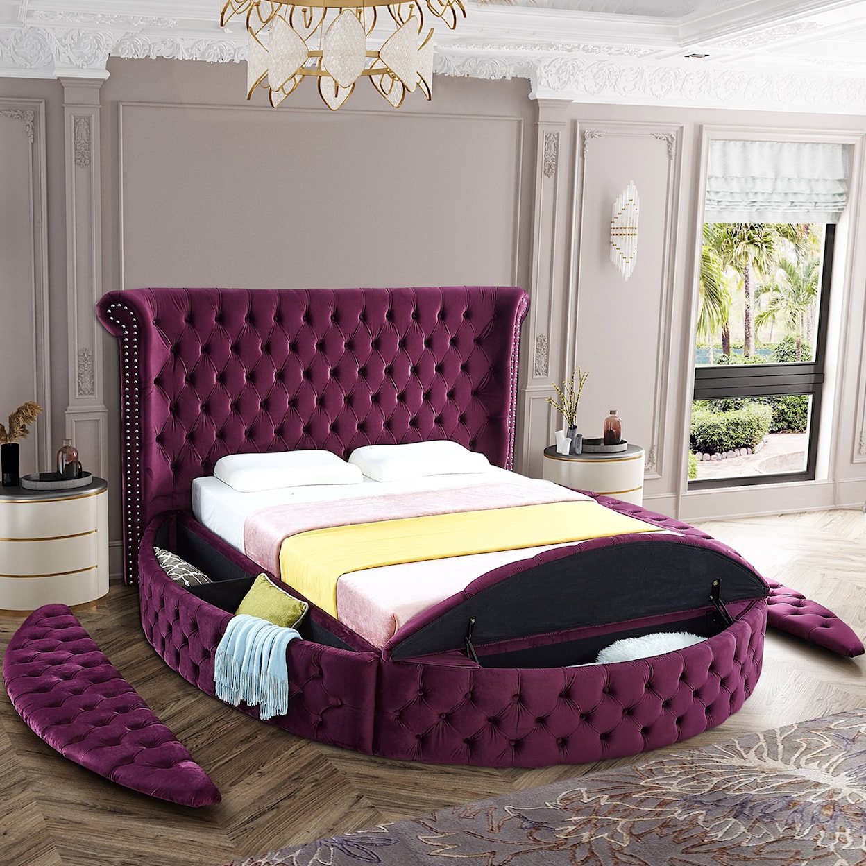 Meridian Furniture Luxus Queen Bed