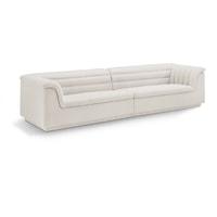 Cascade Cream Boucle Fabric Modular Sofa