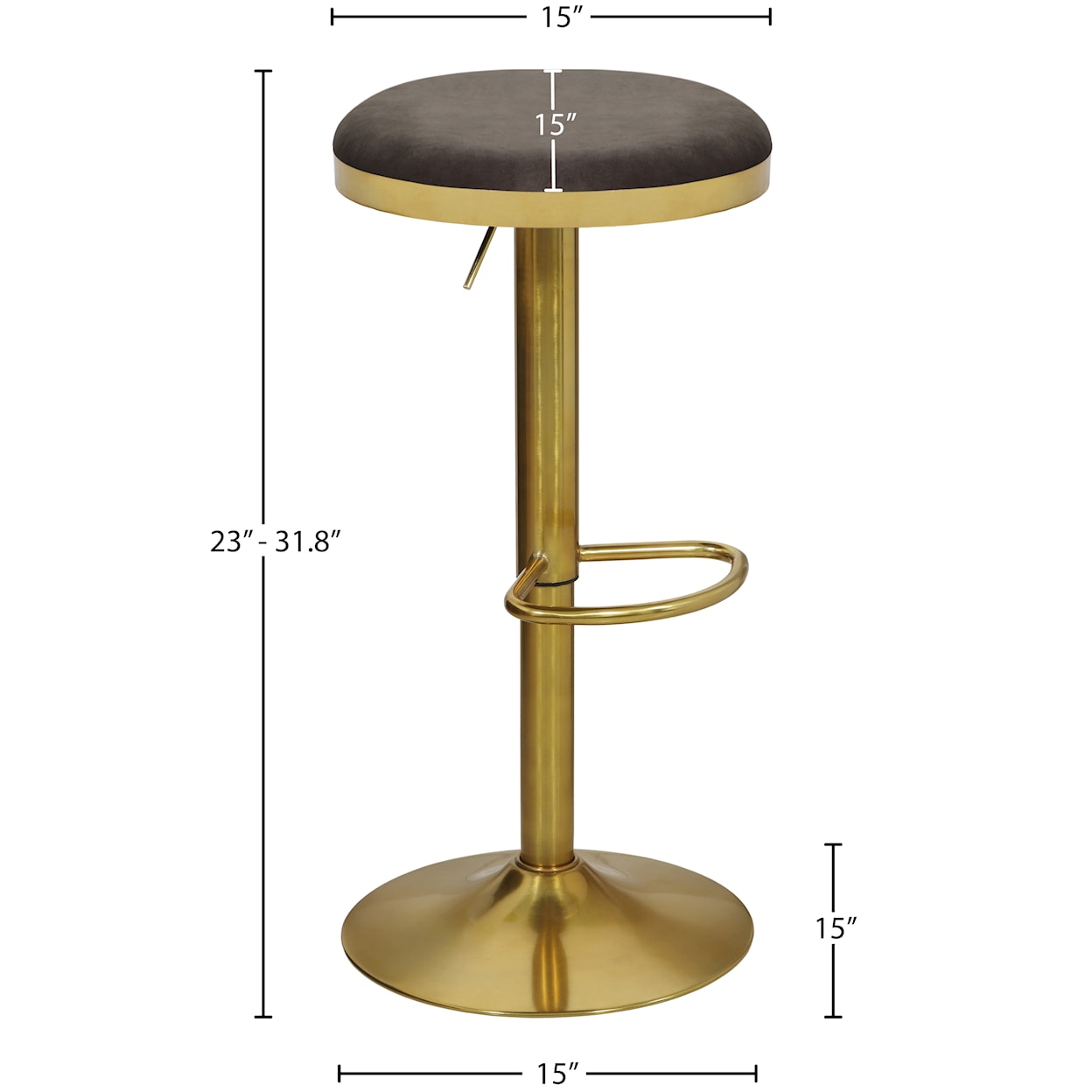 Meridian Furniture Brody Adjustable Stool