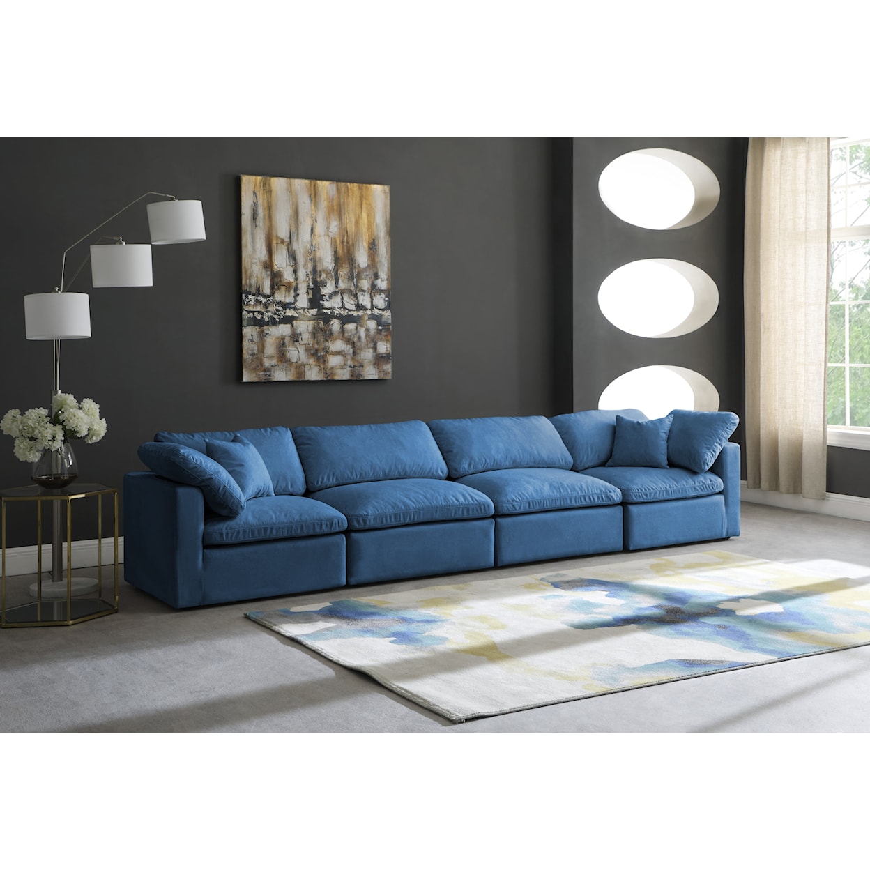 Meridian Furniture Plush Standard Comfort Modular Sofa