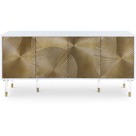 Sideboard with Gold-Finished Panels