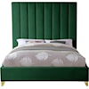 Meridian Furniture Via King Panel Bed with Channel Tufting