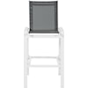 Meridian Furniture Nizuc Aluminum Mesh Barstool