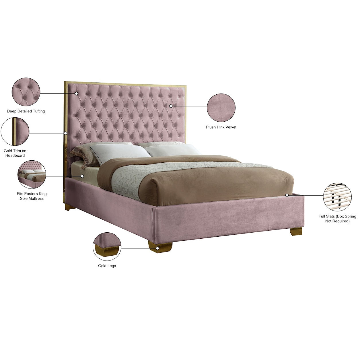 Meridian Furniture Lana King Bed