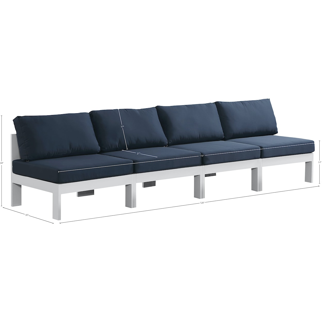 Meridian Furniture Nizuc Modular Sofa