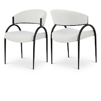 Privet Cream Linen Textured Fabric Dining Chair