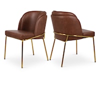 Jagger Brown Faux Leather Dining Chair