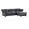 Meridian Furniture Sabrina 2pc. Reversible Sectional