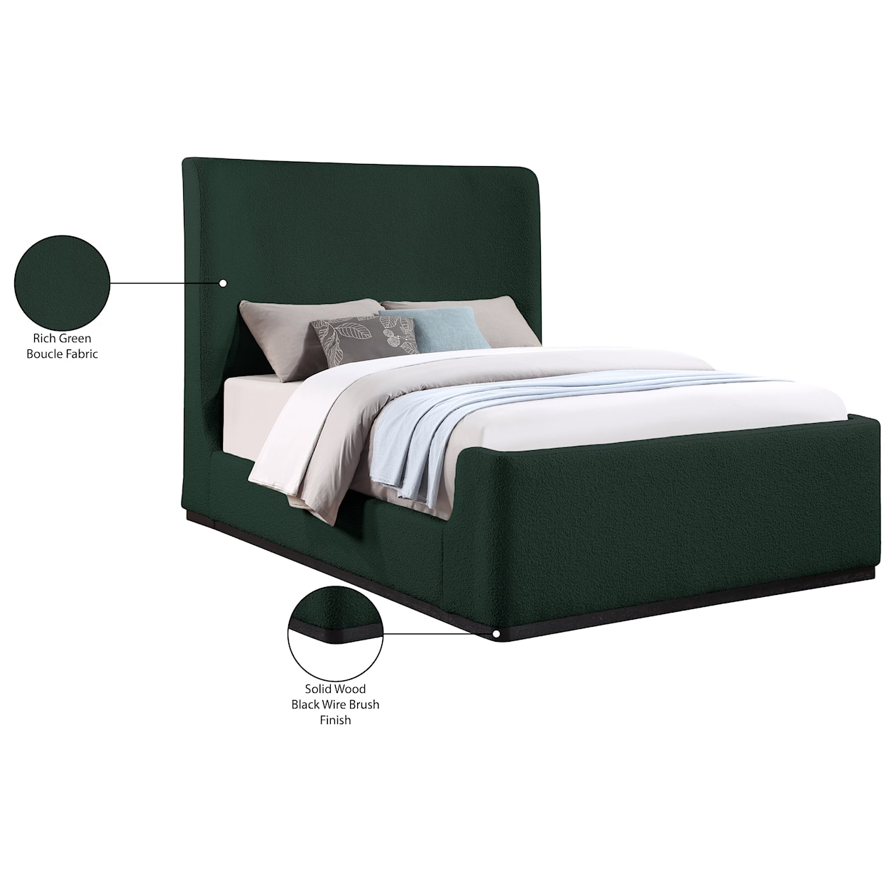 Meridian Furniture Oliver Queen Bed (3 Boxes)