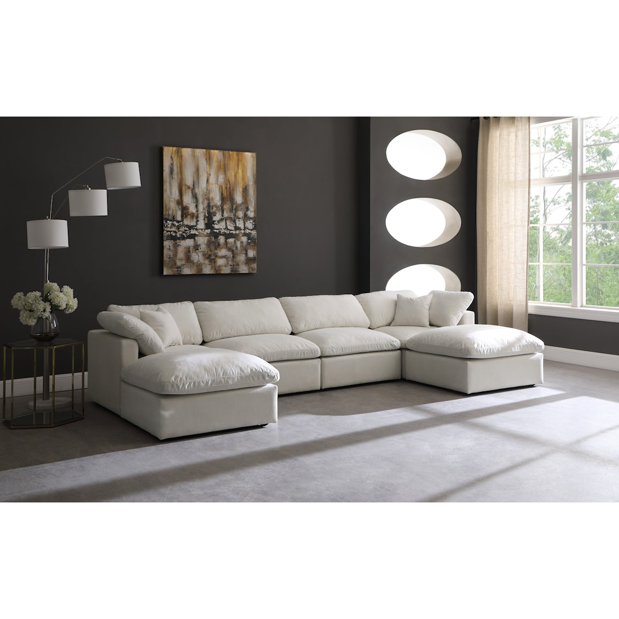 Meridian Furniture Plush Standard Comfort Modular Sectional