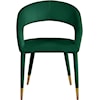 Meridian Furniture Destiny Upholstered Green Velvet Dining Chair
