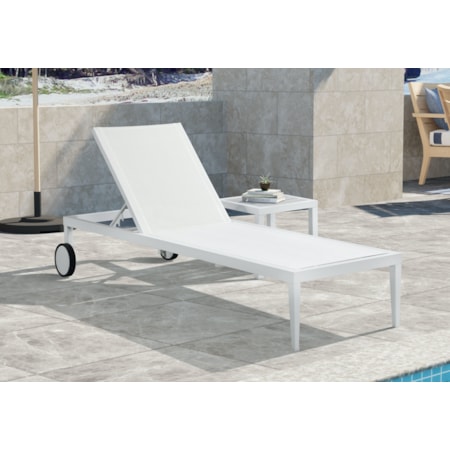 Aluminum Mesh Chaise Lounge Chair