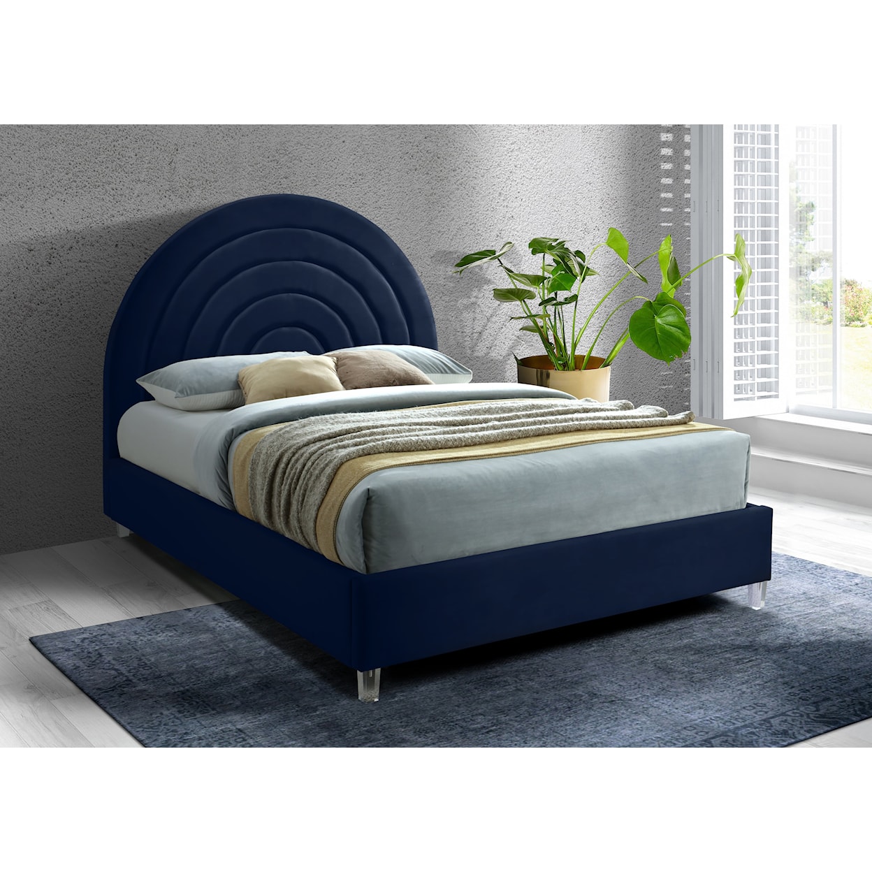 Meridian Furniture Rainbow Queen Bed