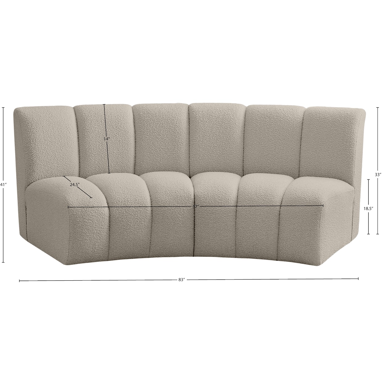 Meridian Furniture Infinity 2pc. Modular Sectional