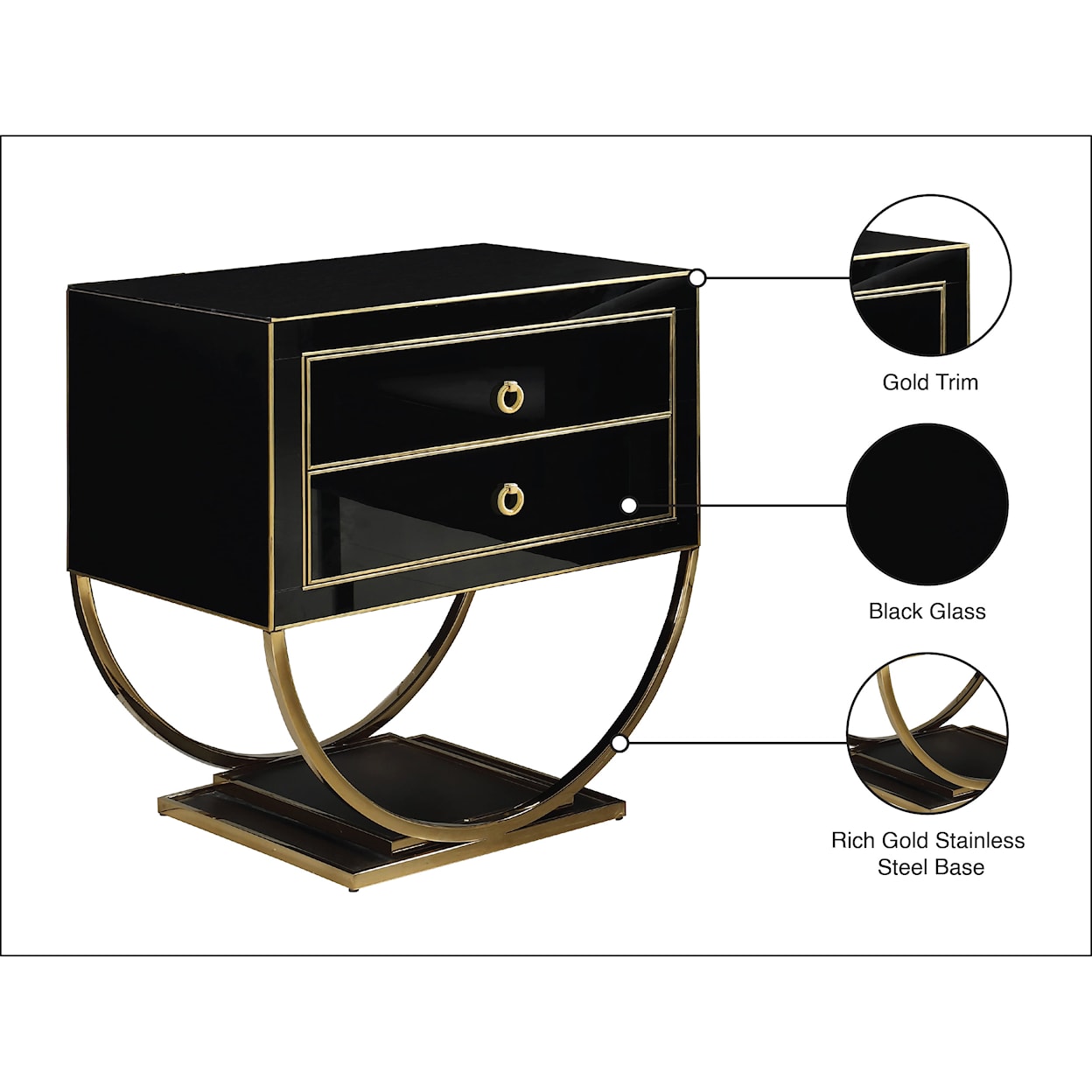 Meridian Furniture Alyssa Side Table