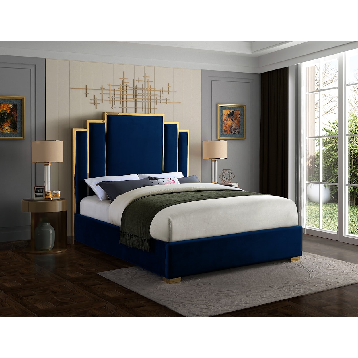 Meridian Furniture Hugo King Bed