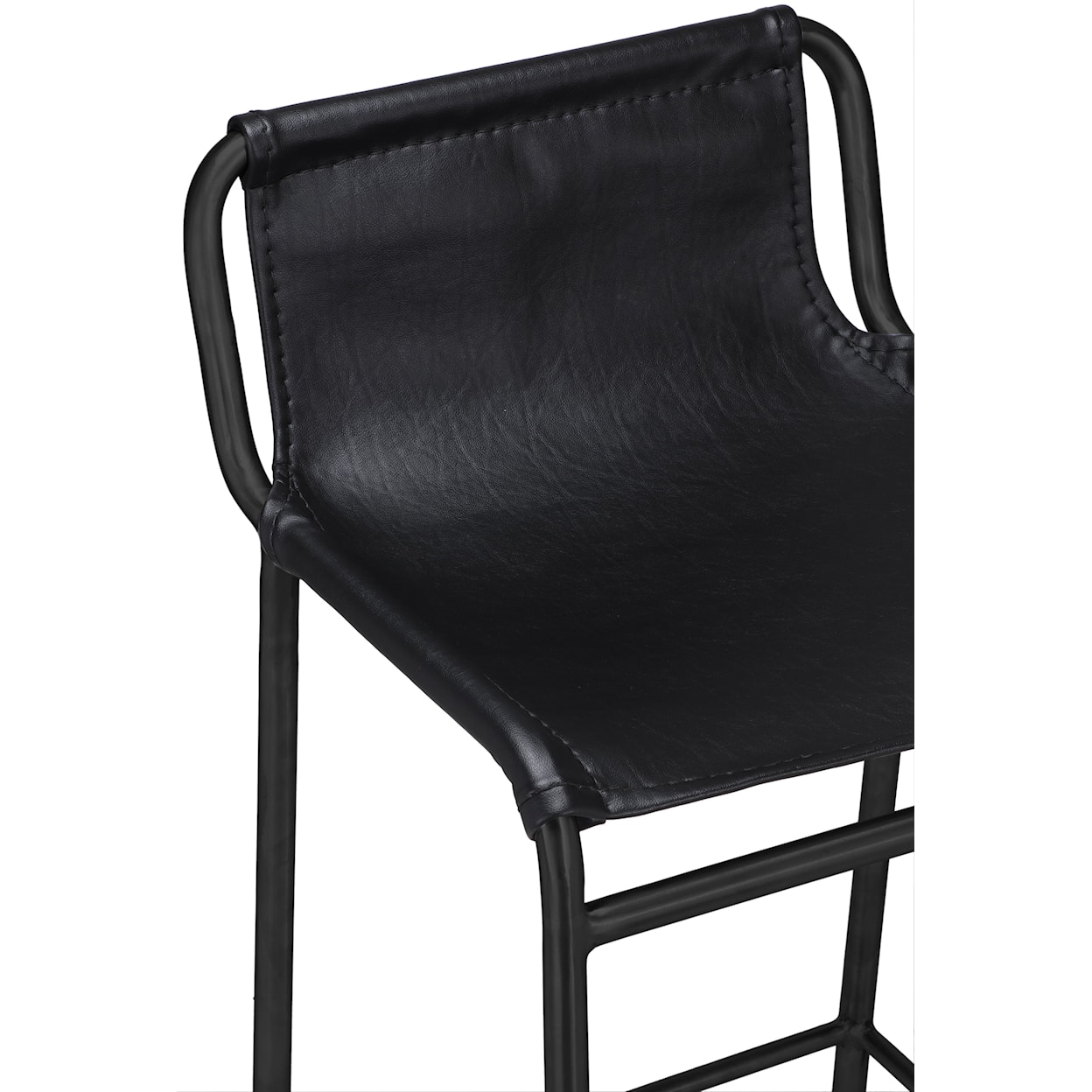 Meridian Furniture Dax Black Faux Leather Counter Stool