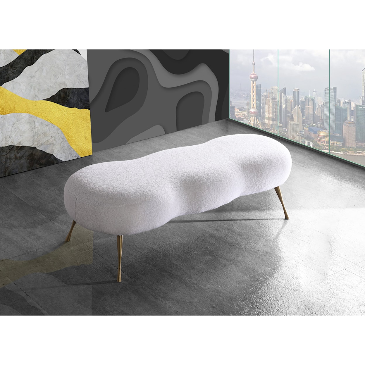 Meridian Furniture Nube Bench