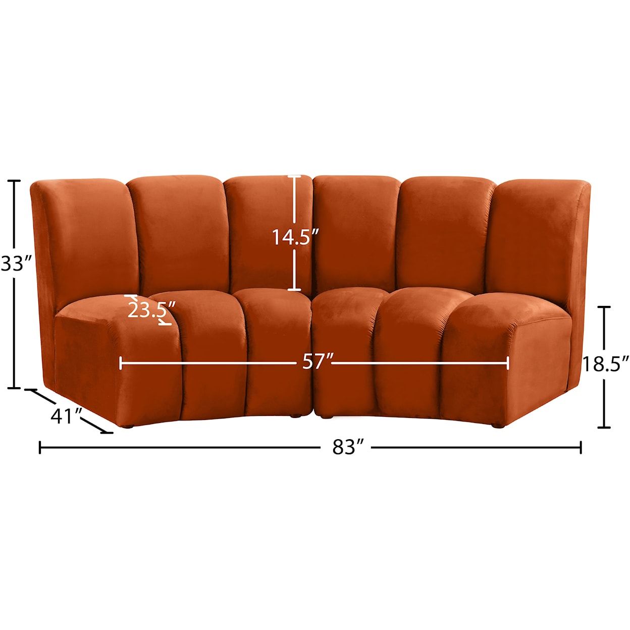 Meridian Furniture Infinity 2pc. Modular Sectional