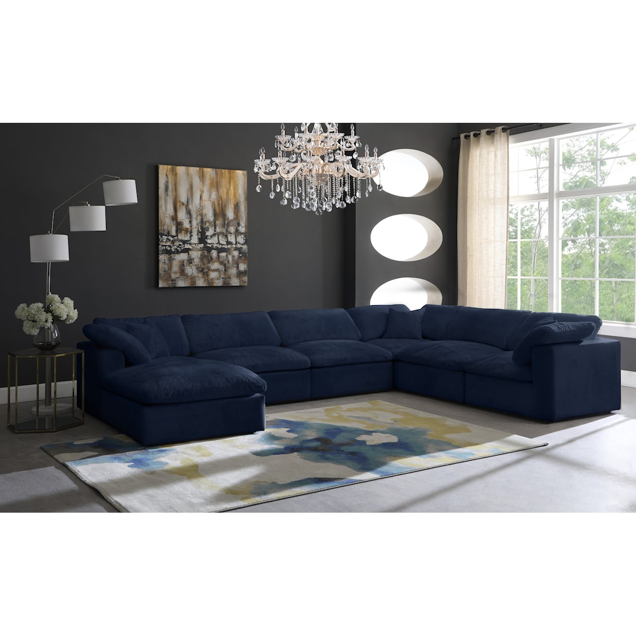 Meridian Furniture Cozy Comfort Modular Sectional