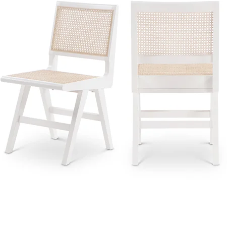 Preston White Wood Dining Side Chair