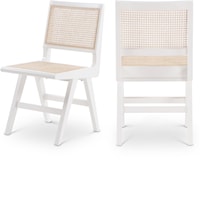Preston White Wood Dining Side Chair