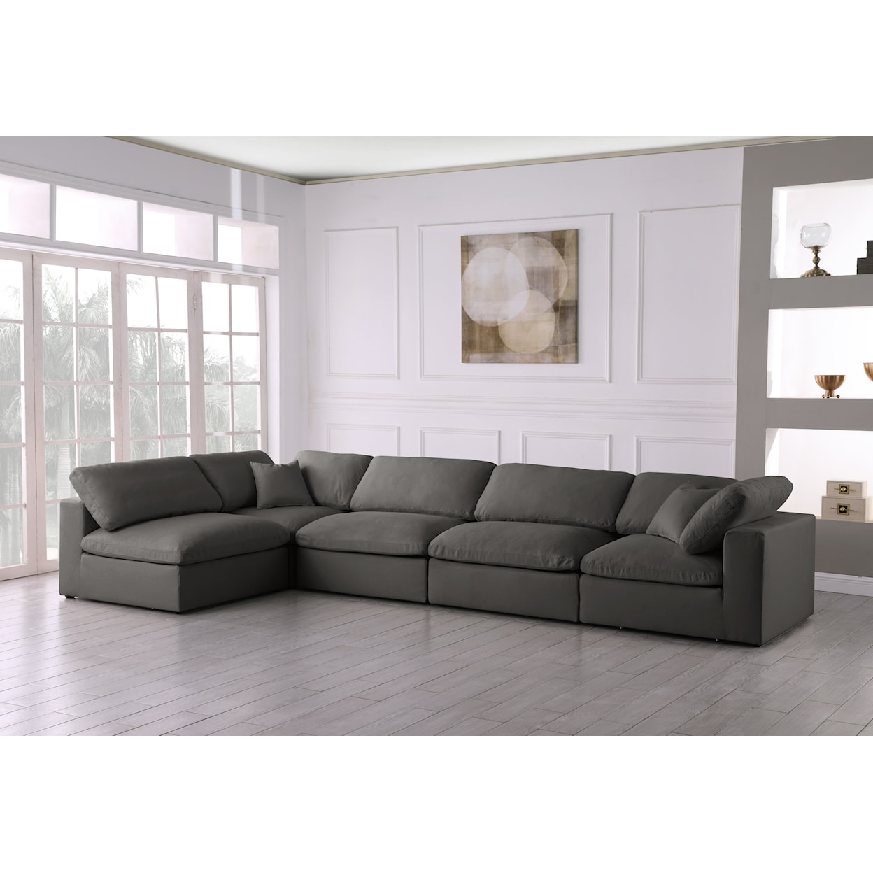 Meridian Furniture Plush Standard Comfort Modular Sectional