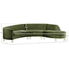 Meridian Furniture Serpentine 3pc. Sectional