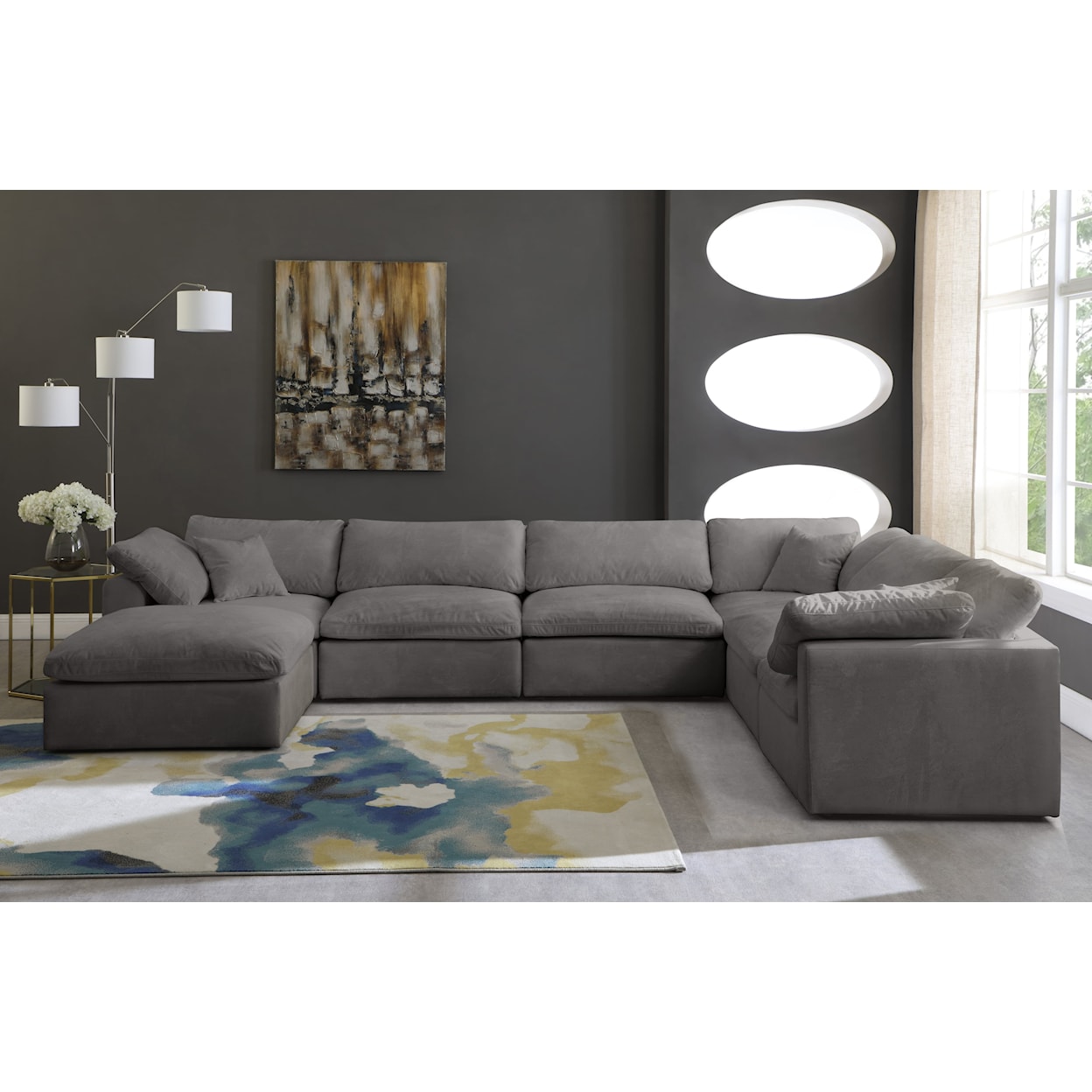 Meridian Furniture Cozy Comfort Modular Sectional