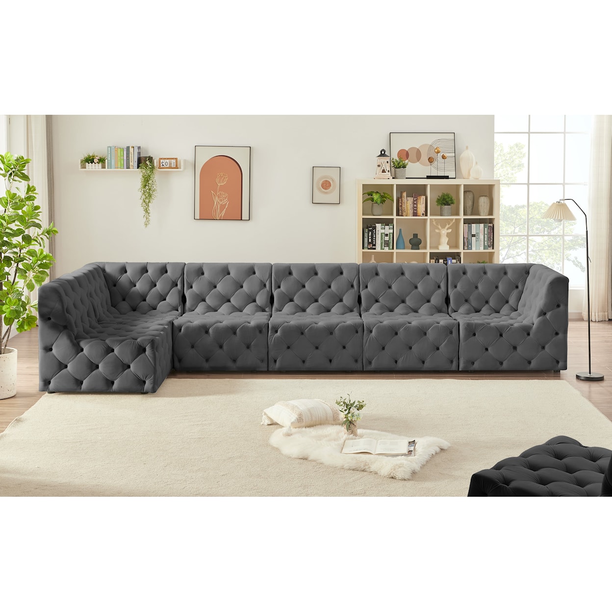 Meridian Furniture Tuft Modular Sectional