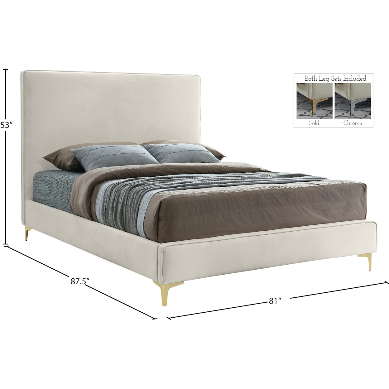 Meridian Furniture Geri King Bed