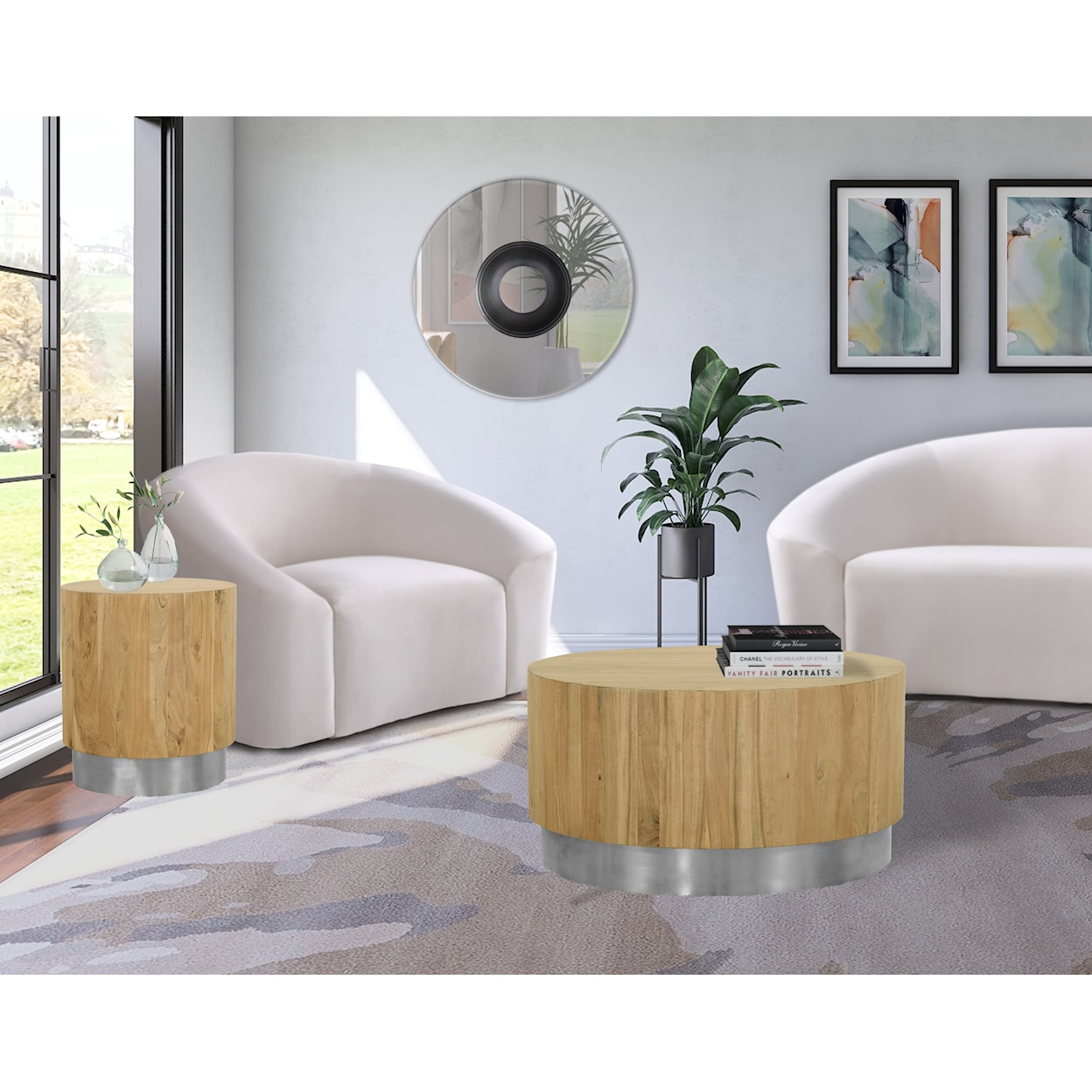 Meridian Furniture Acacia End Table