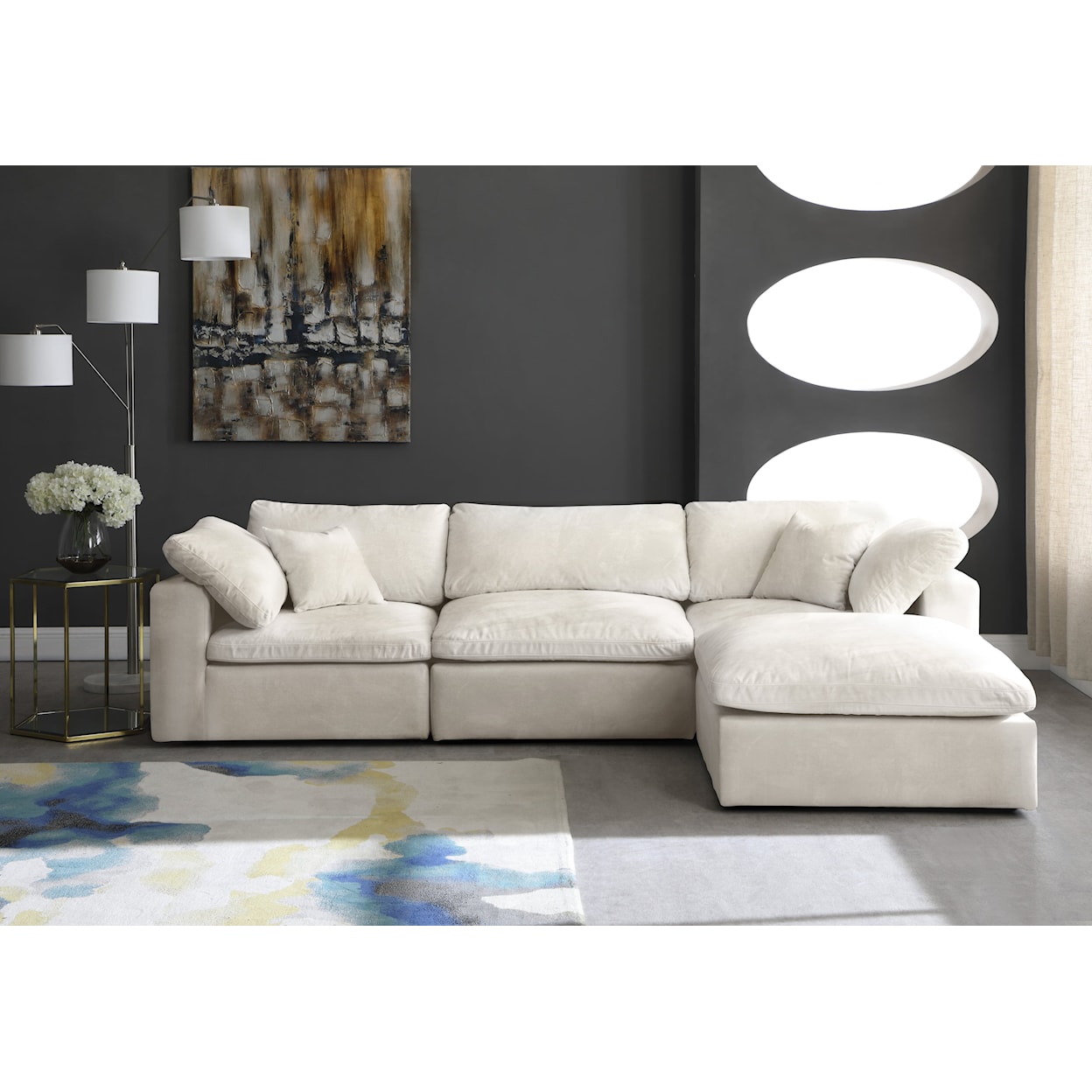 Meridian Furniture Cozy Comfort Modular Sectional